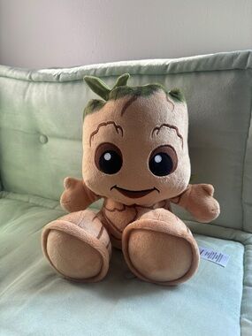 Disney Parks Baby Groot Guardians Of The Galaxy Plush Marvel Big Feet 10”